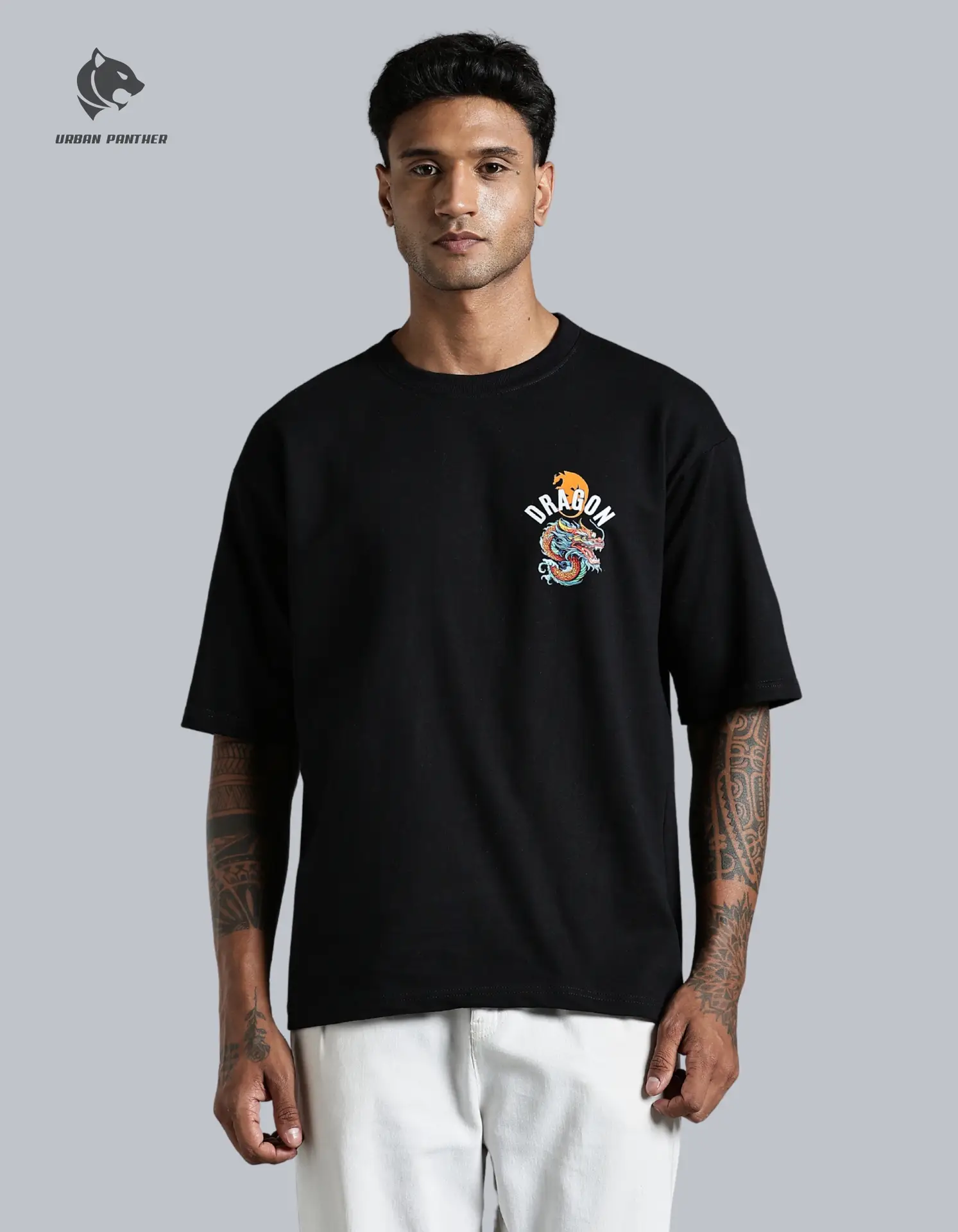 Urban Panther Men’s Oversized T-Shirt – Venom Graphic Design